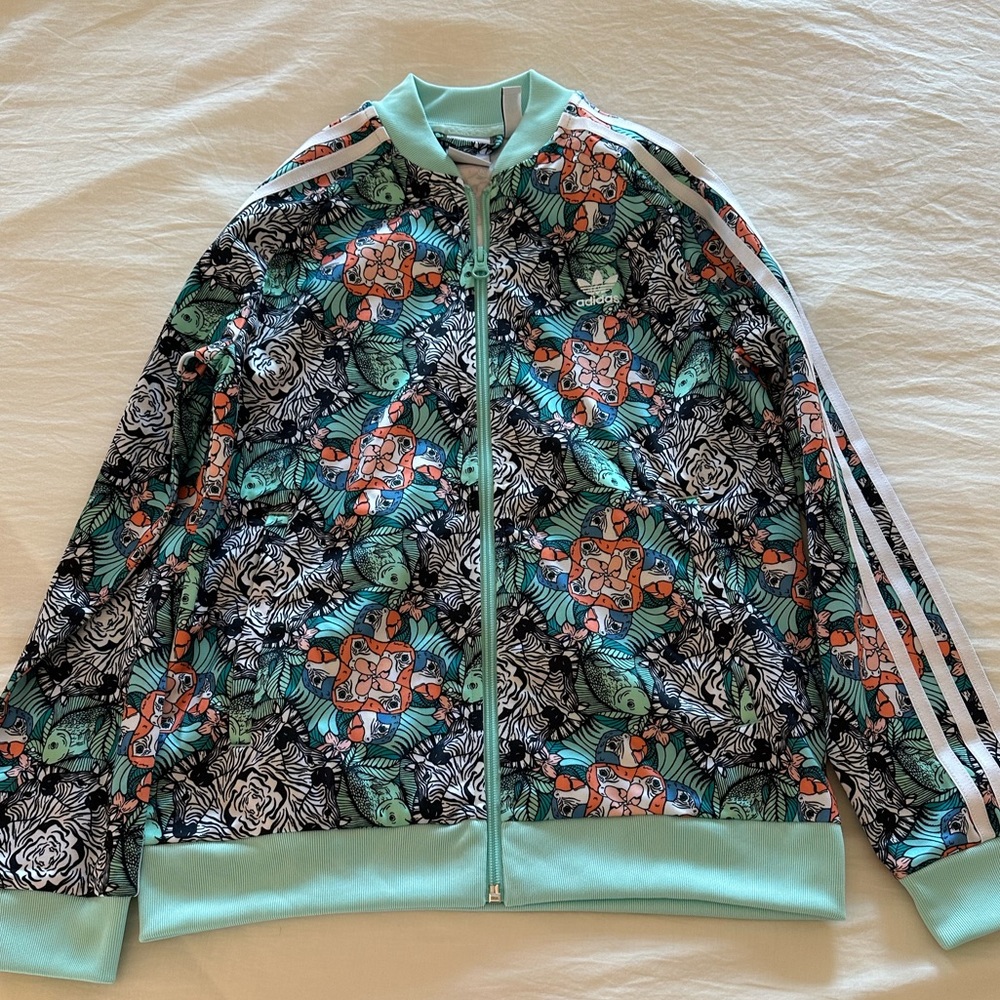 Girls Adidas Patterned Jacket